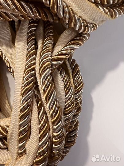 Кант шторный золотисто /бежевый. 11,5