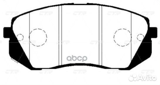 GK0501 колодки дисковые передние с антискрип