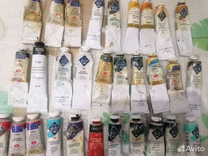 Художественные масляные краски бу