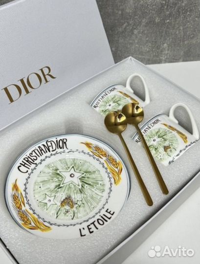 Dior комплект чайная пара+подарочная упаковка