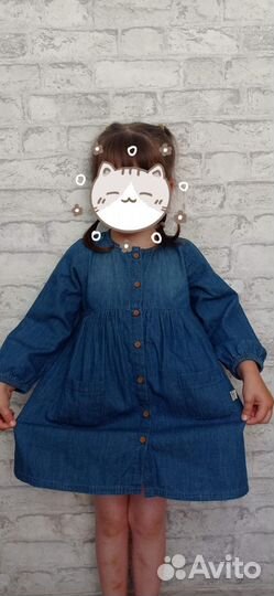 Платья для садика на девочку 98,116 Zara hm