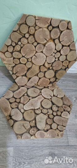 Панно из спилов дерева