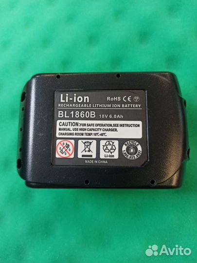 Аккумулятор для инструмента makita 18v 6а