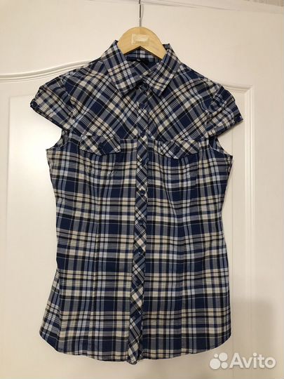 Oodji рубашка с коротким рукавом размер 38/40