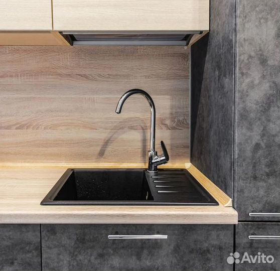 Кухонный гарнитур серый цена за всё