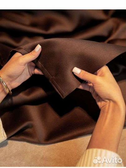 Комплект штор темно-коричневые новые