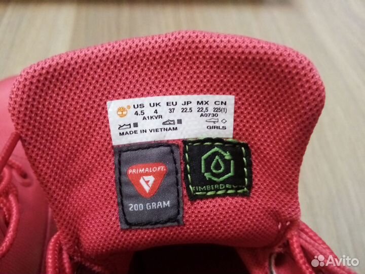 Timberland ботинки женские, р. 37