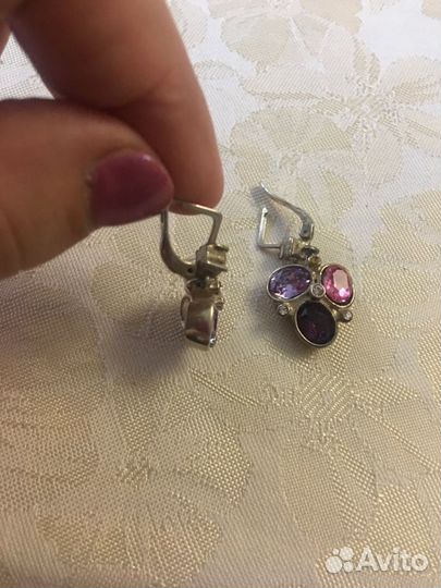 Серебряные сережки