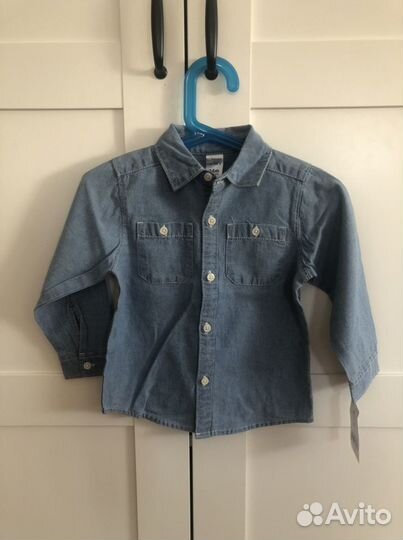 Рубашка carters 24м новая