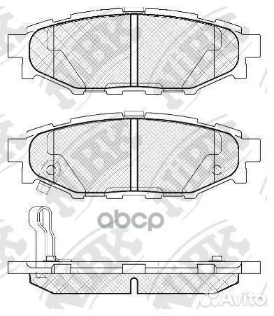 Колодки тормозные дисковые зад PN7501 NiBK