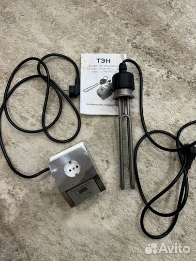 Тэн 3.5 кВт с регулятором мощности и вольтметром