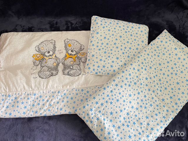 Матрисик, одеяло и подушка в коляску