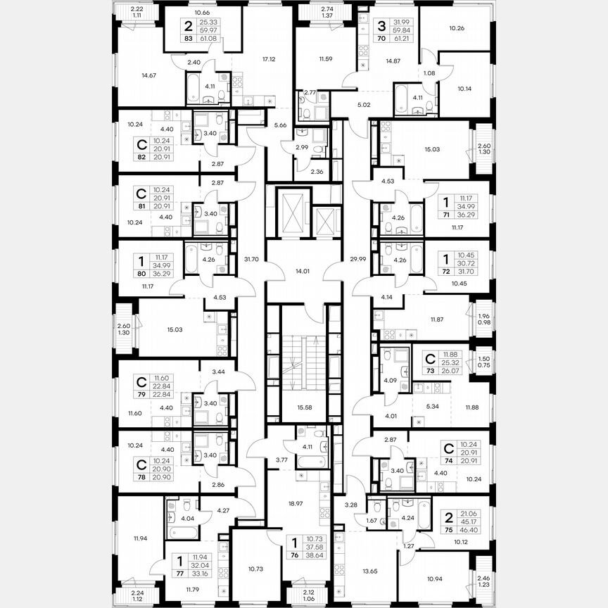 1-к. квартира, 33,2 м², 6/12 эт.