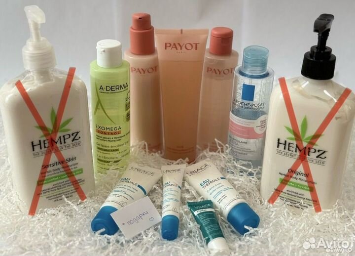 Б/У: Uriage, Payot, A-Derma, La Roche Posay, Hempz
