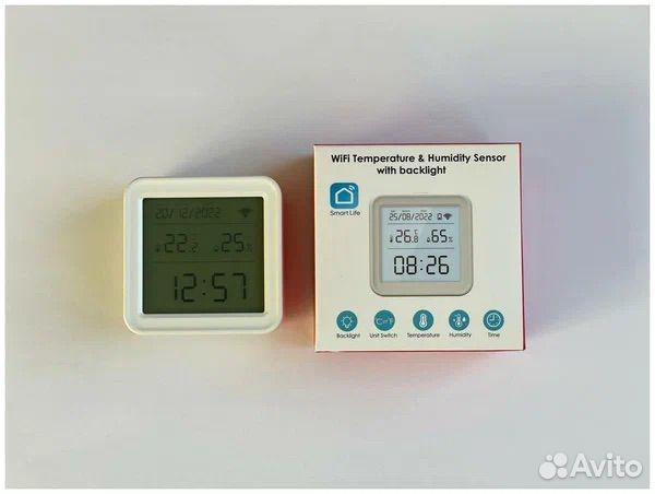 Датчик температуры и влажности Tuya WiFi