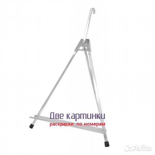 Мольберт настольный 55 см, металлический алюминиев