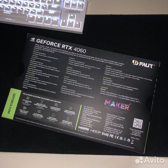 Видеокарта GeForce Rtx 4060 8 gb palit dual