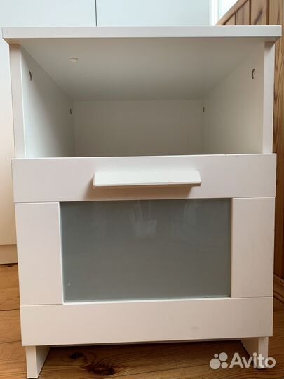 Тумба прикроватная IKEA белая бу brimnes (бримнес)