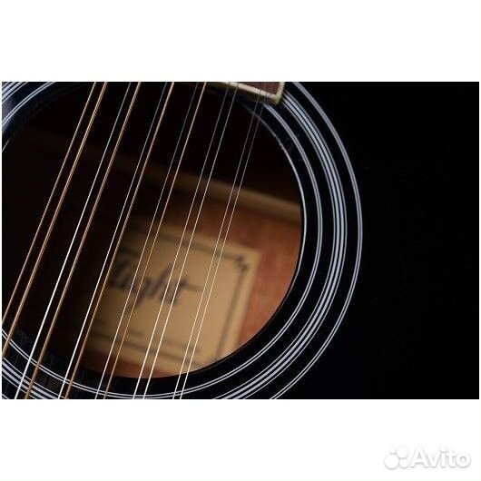 Электроакустическая гитара Flight D-200/12 BK EQ