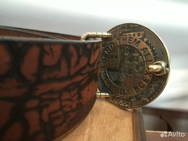 Ремень мужской ручной работы с литой пряжкой