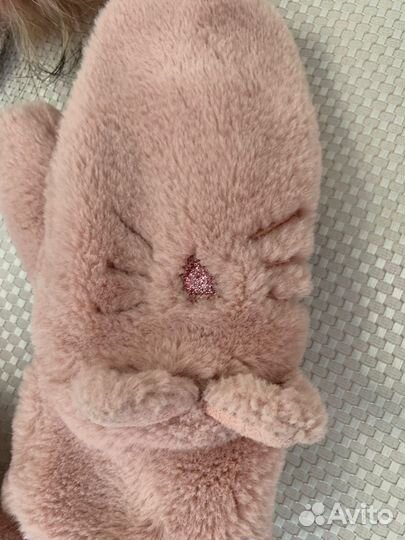 Комплект шапка, наушники, варежки