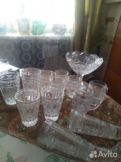 Хрустальные фужеры и рюмки СССР