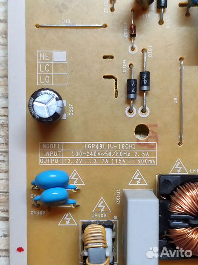 Плата питания LG EAX66923201