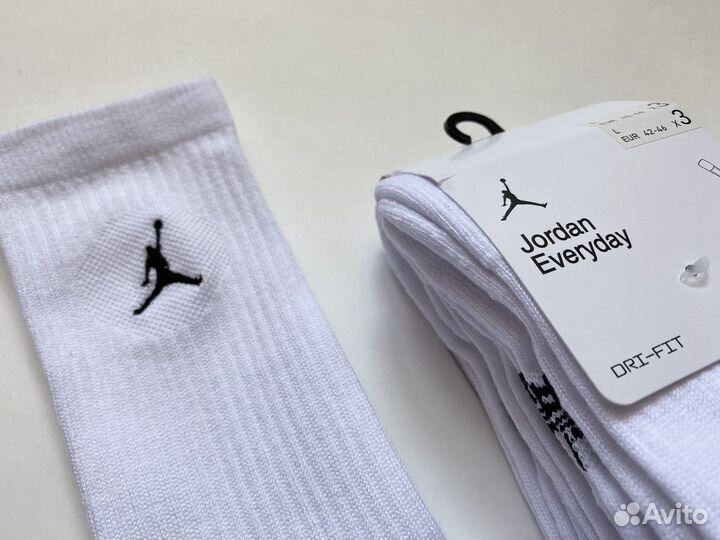 Носки Jordan высокие (белые)