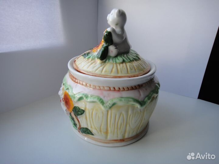 Шкатулка / сахарница керамическая