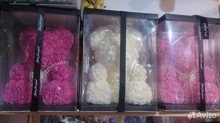 Мишки из Роз. Доставка