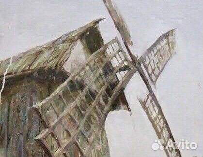 Картина маслом. Мельница