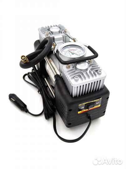 Компрессор воздушный авто 2-х поршневой в сумке