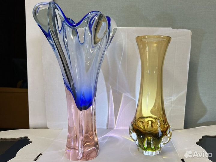 Ваза чешский хрусталь СССР