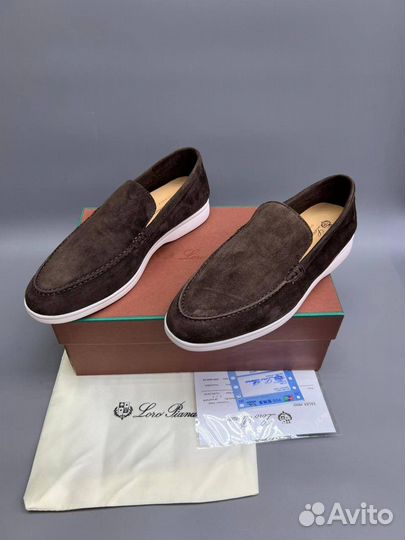 Лоферы женские шоколадного цвета