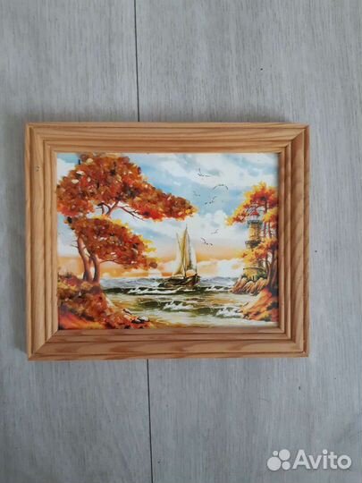 Картины с янтарем