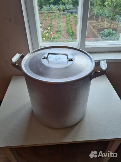 Большие кастрюли алюминиевые, нержавейка, эмаль