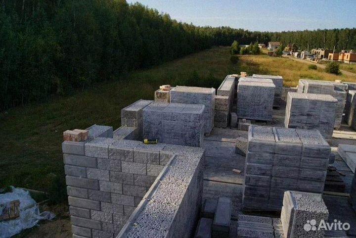 Блок стеновой из капсулированного керамзита