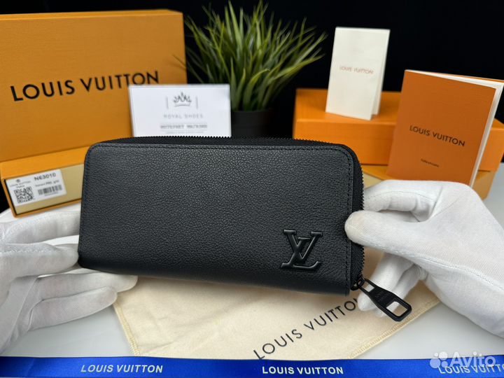 Кошелек портмоне мужской Louis Vuitton Zippy Black