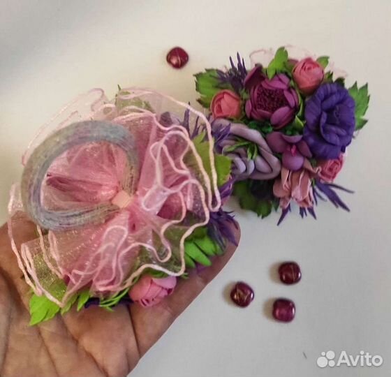 Заколочки, резиночки, украшения на пучок