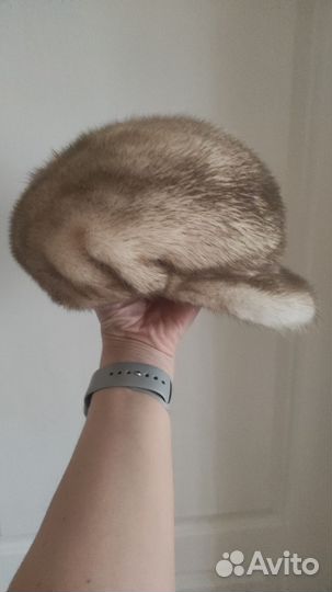 Берет кепка норковая р 54 56 шапка