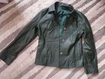 Куртка-пиджак кожаная женская 40 размер