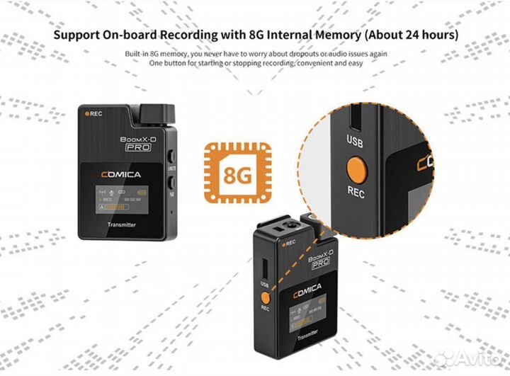 Радиосистема Comica BoomX-D PRO D2 Чёрная