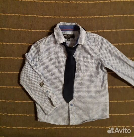 Рубашка c&a 104 см с галстуком