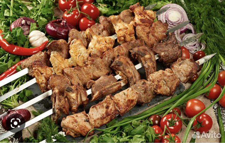 Шашлык. Мясо. Еда