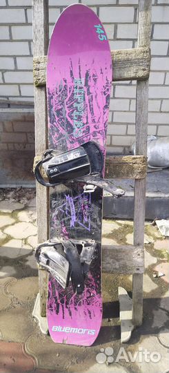 Сноуборд с креплениями