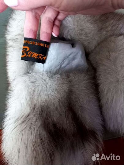 Зимняя шапка из меха песца