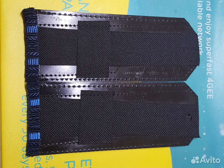 Погоны ст.оф.состав синие на пластиковой основе