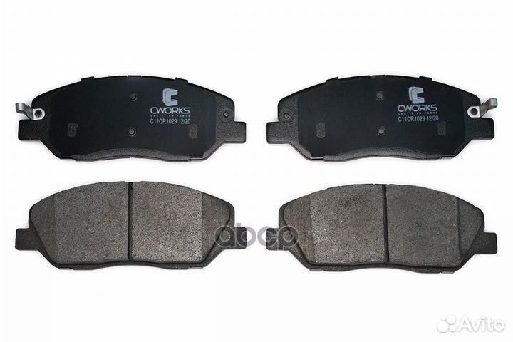 Тормозные колодки передние (Low Metallic) cwork