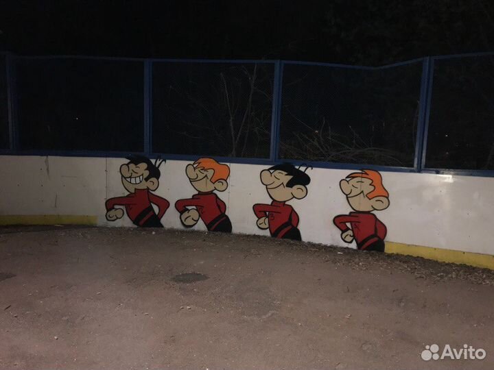 Граффити оформление стен(художественная роспись)