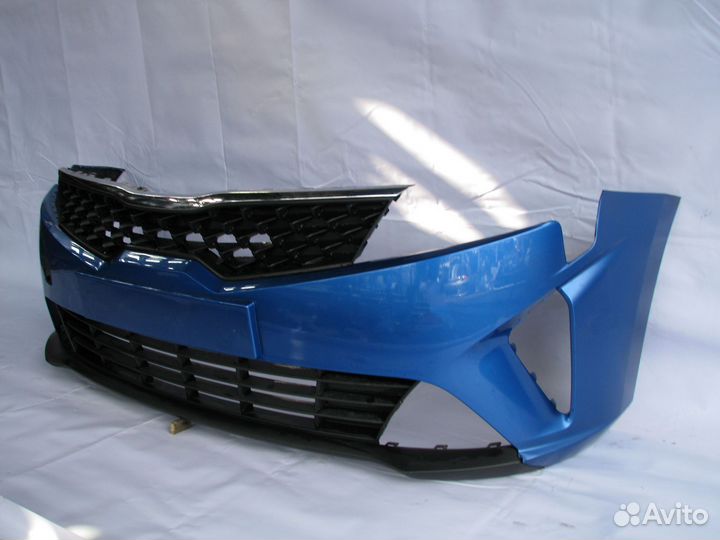 Kia Rio 4 бампер передний 2020+